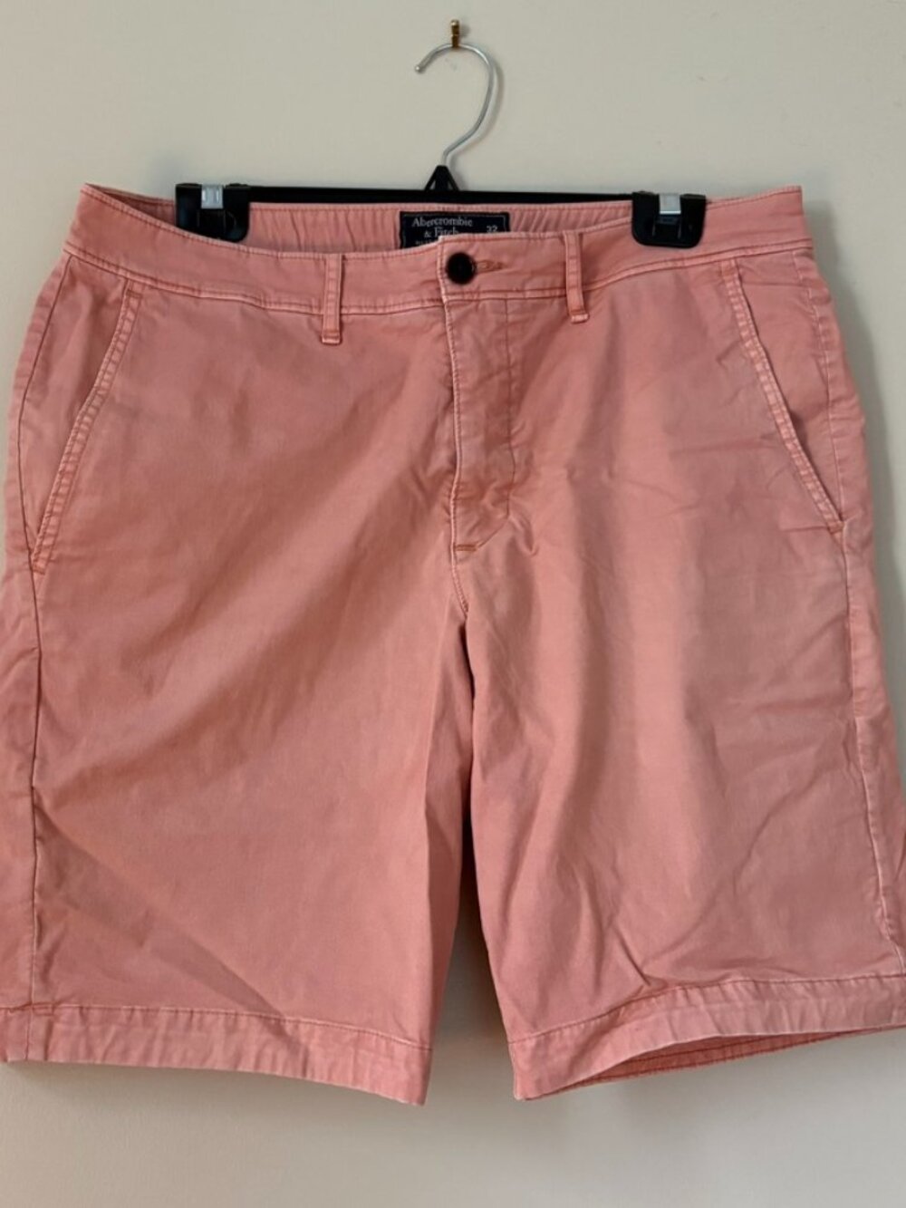Abercrombie & Fitch Mens Shorts Washed Red Size 32